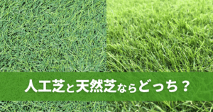 人工芝と天然芝ならどっち?違いと後悔ポイントを徹底解説!